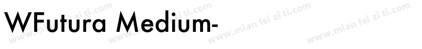 WFutura Medium字体转换